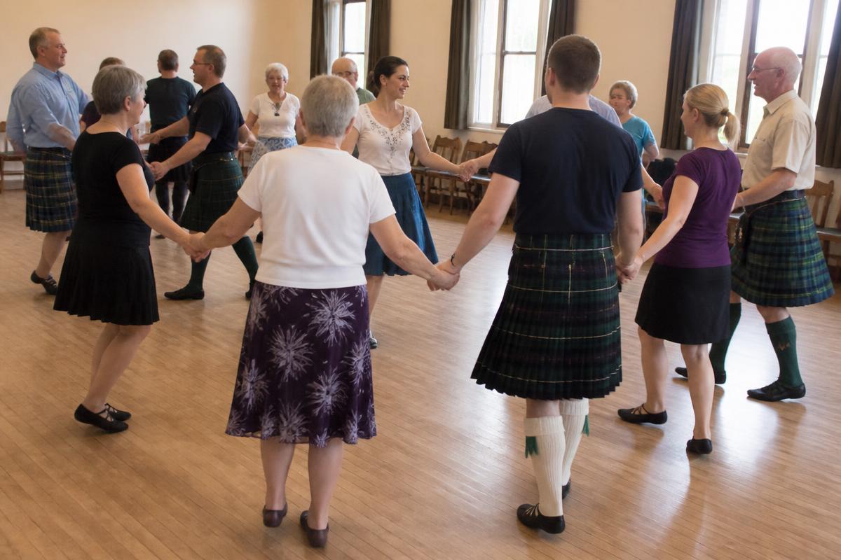 Dancers at a class